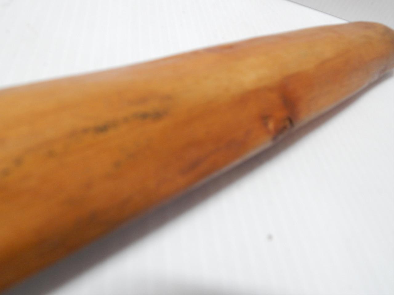 VINTAGE / ANTIQUE PLAINS / WOODLANDS HAND CARVED WOODEN PIPE STEM - 20 +/- " L