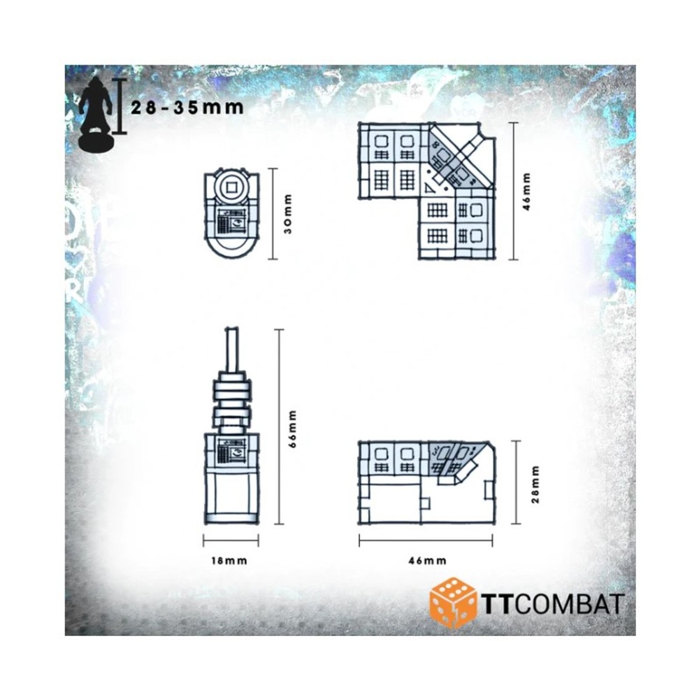 TT Combat Terrain 32mm Landing Platform Pack SW (New)