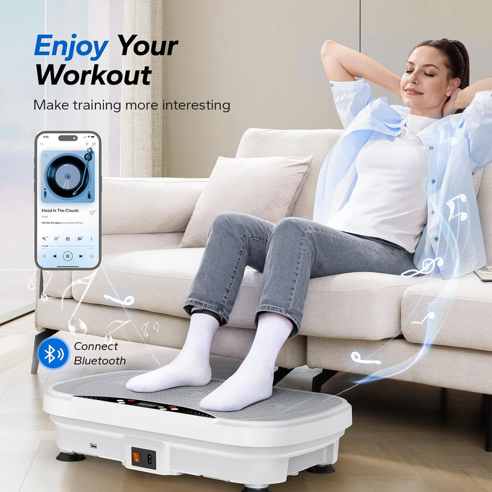 Vibration Plate Exercise Machine for Lymphatic Drainage, Weight Loss, Home Use