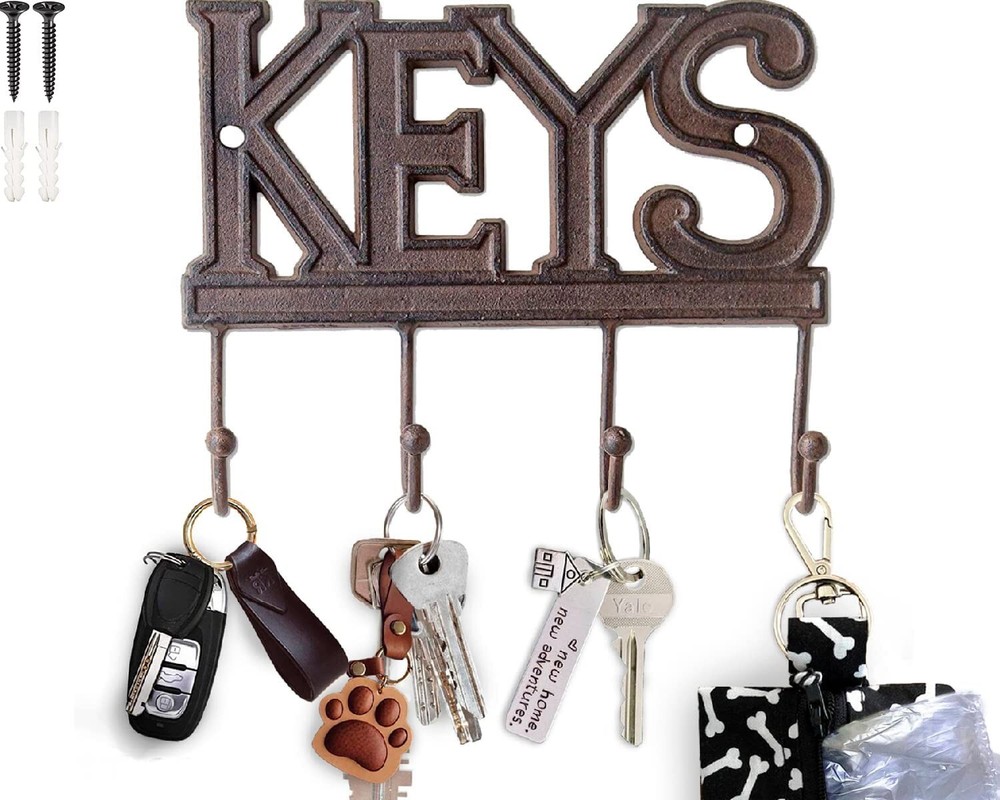Comfify Key Holder for Wall “Keys Decorative Farmhouse Rustic Wall Mounted-B8