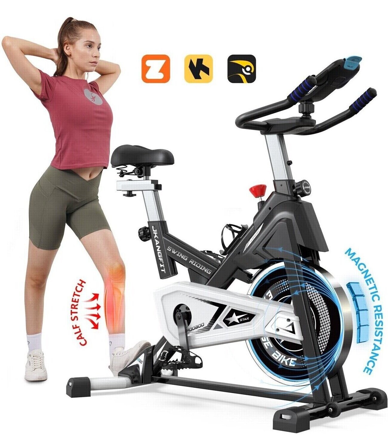 Indoor Pro Exercise Bike Stationary Bike Bicycle Cycling Home Cardio Gym Workout