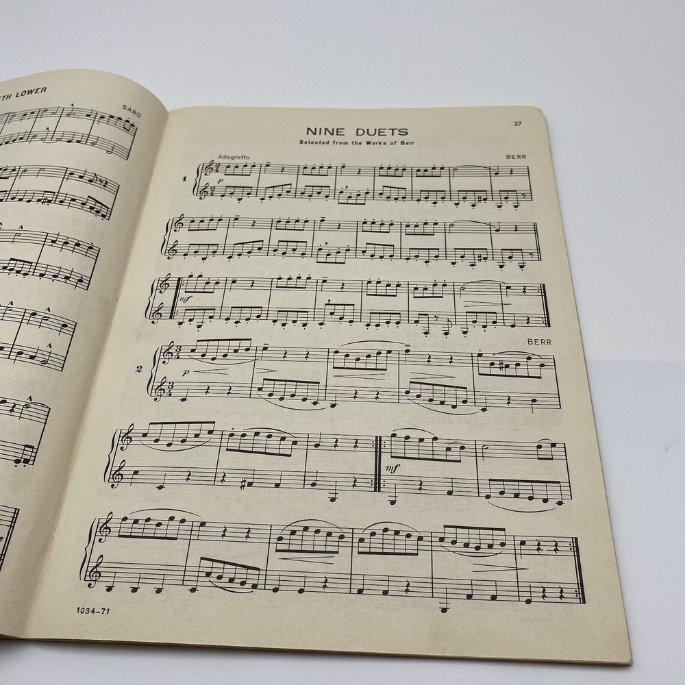 Selected Duets for Clarinet Volume 1 easy medium H. Voxman Rubank Educational Li
