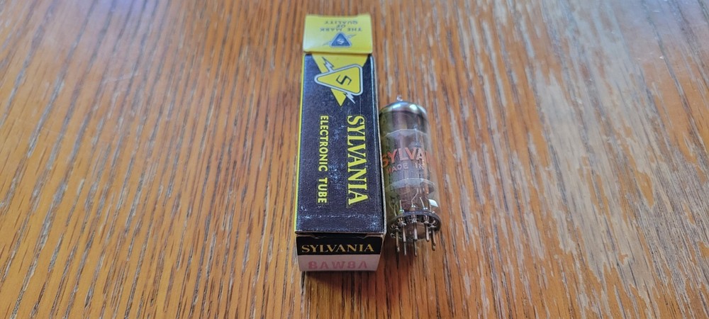Sylvania NOS 8AW8A Vacuum Tube Tested