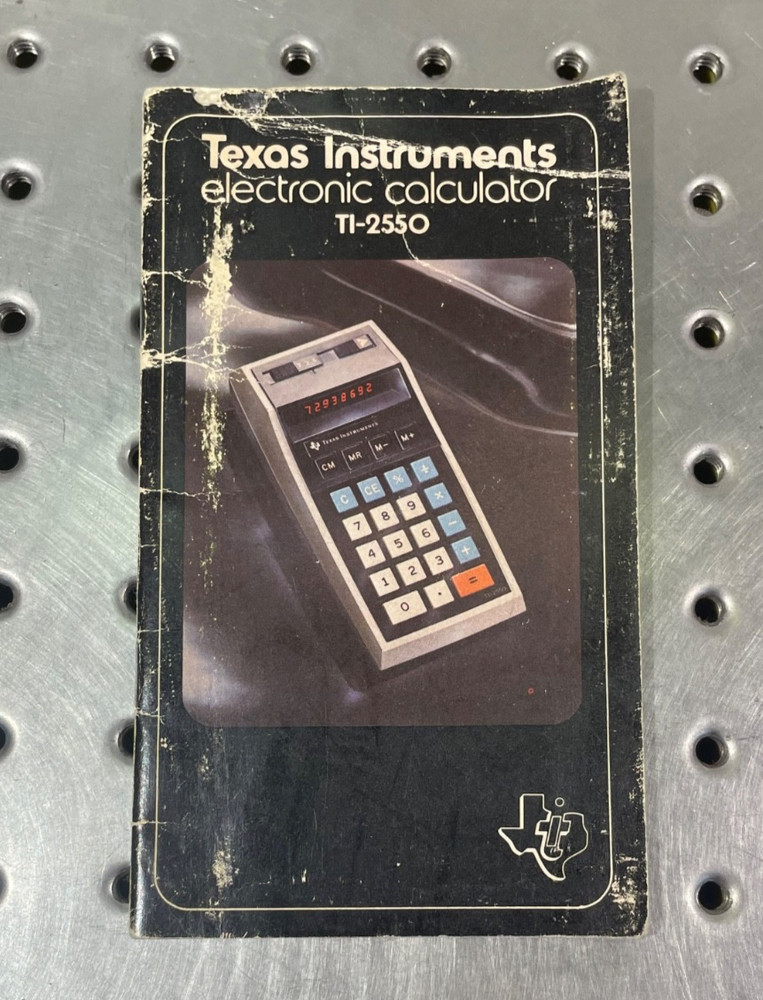 Vintage Texas Instruments TI-2550 Calculator With Soft Case *Works*