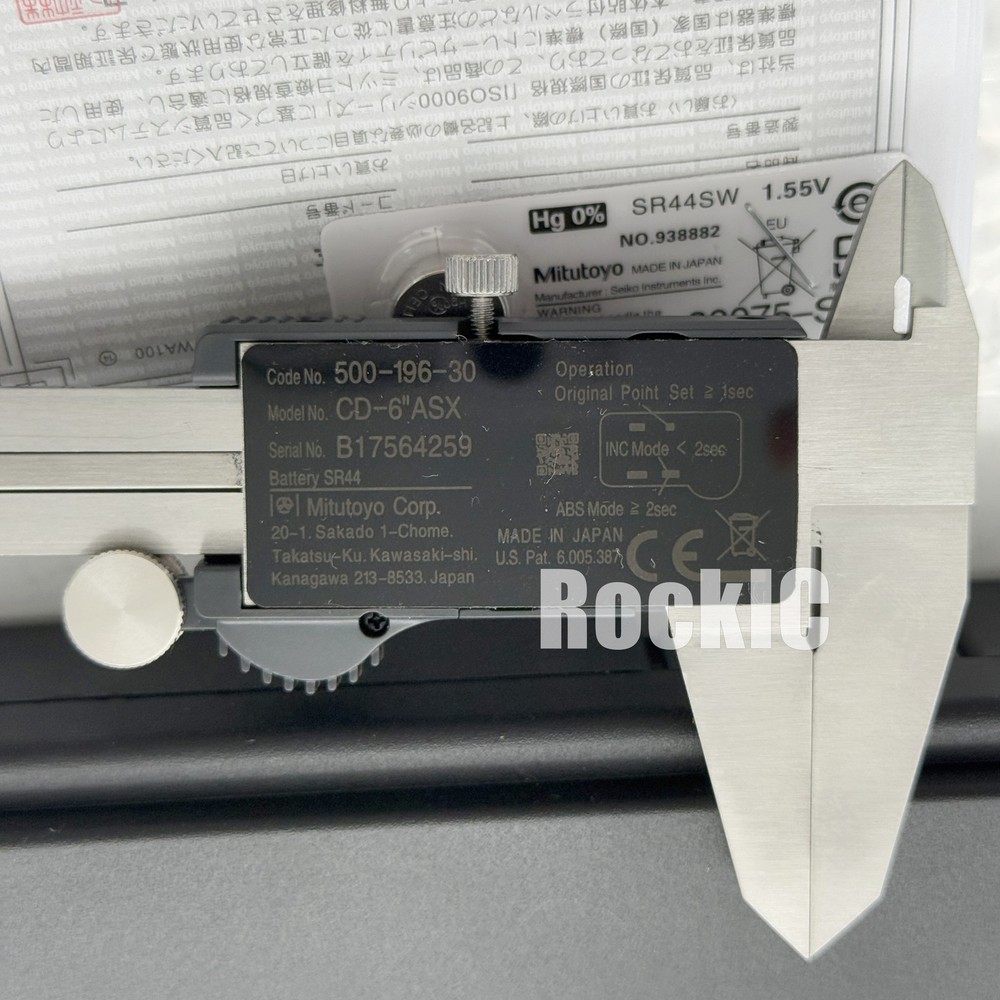 500-196-30 New Mitutoyo Digital Caliper | 0-6" (150mm) | Absolute Encoder