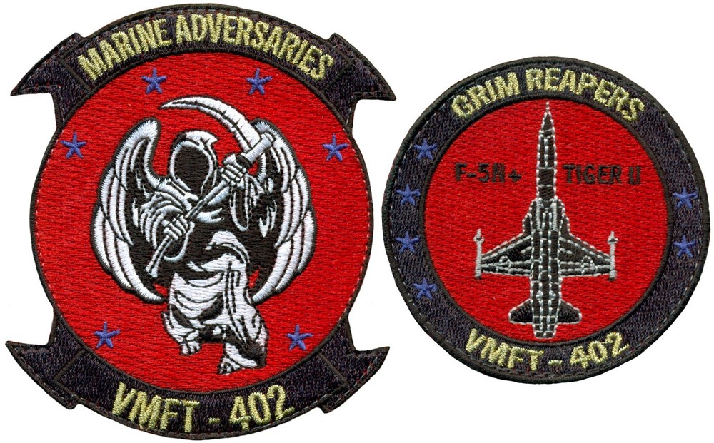 USMC MARINE FIGHTER TRAINING SQUADRON 251 (VMFT-402) ADVERSARIES PATCH SET