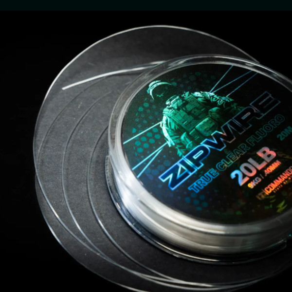 Commando Zip Wire Fluorocarbon Hooklink 20lb Clear