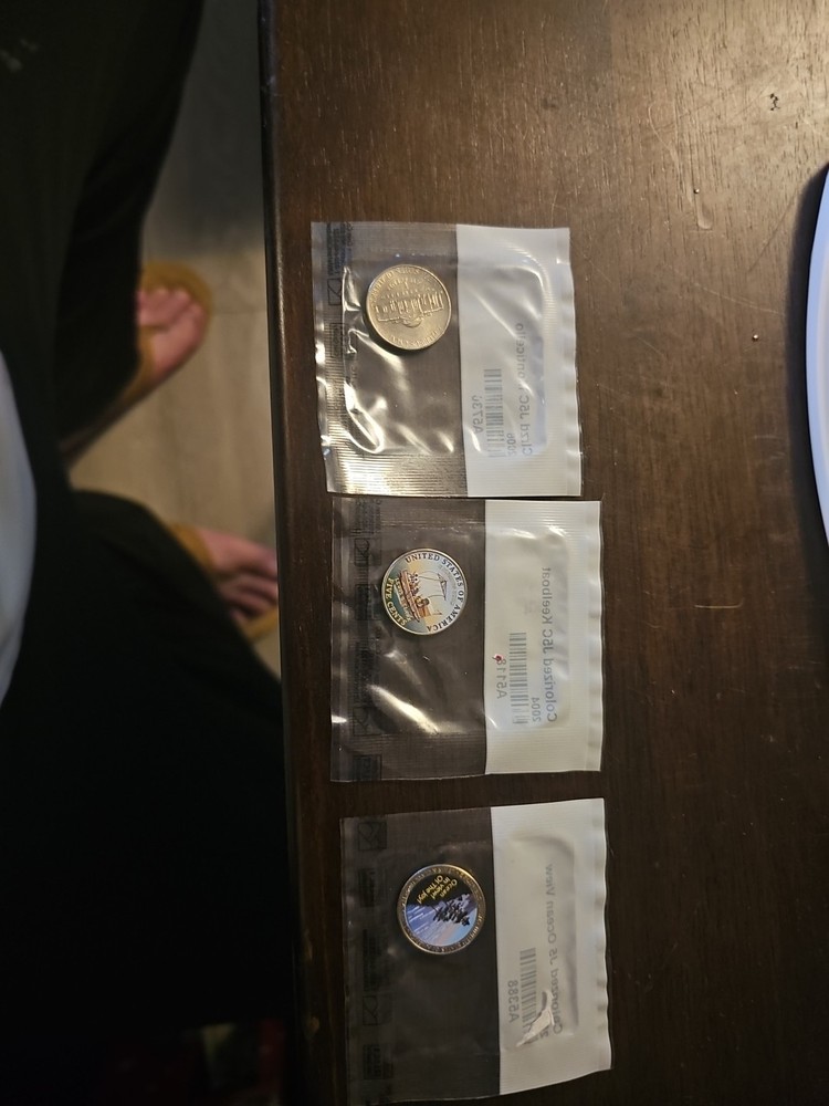 Three Colorized Coins