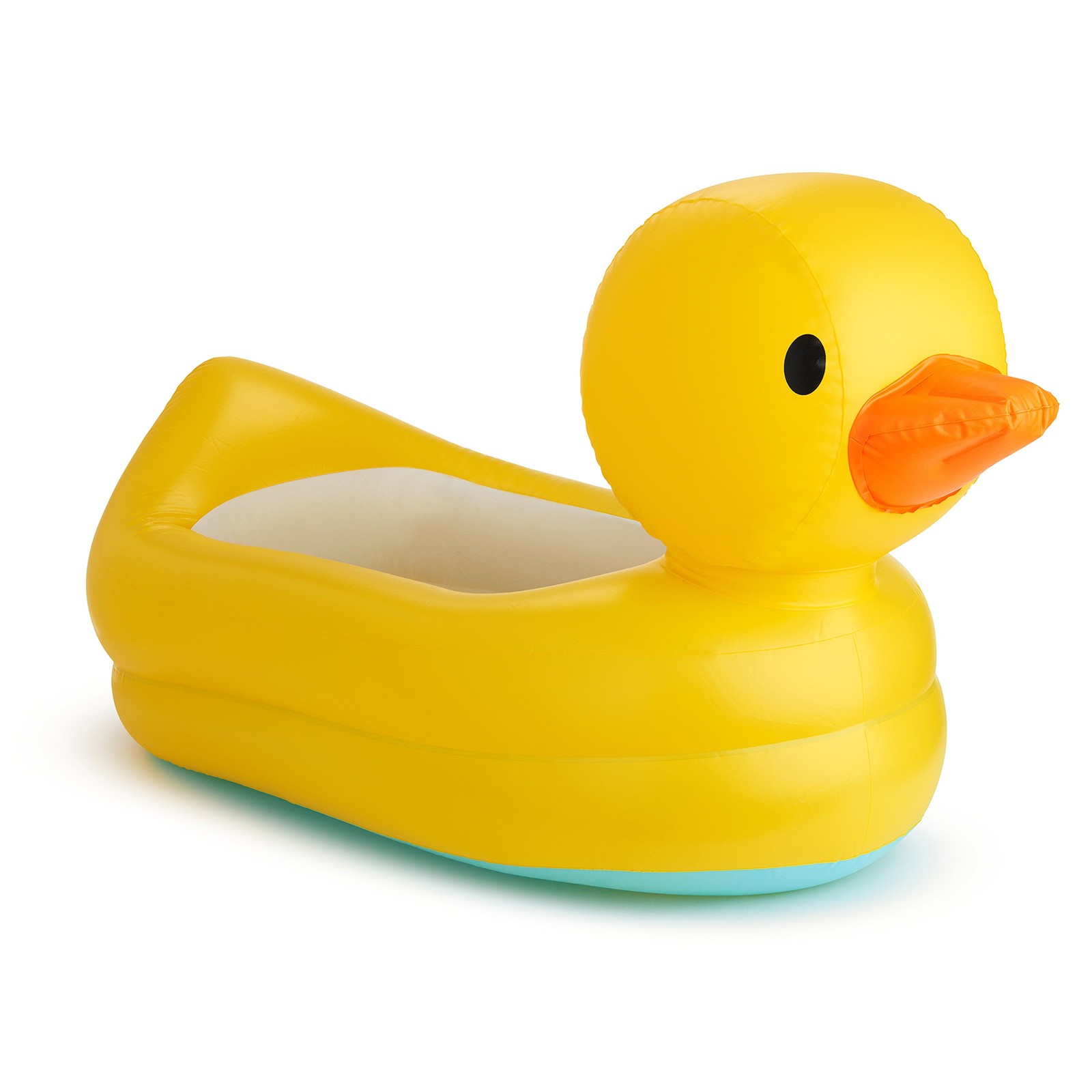 Munchkin Duck Inflatable Baby Bathtub for Babies 1 Count (Pack of 1), Yellow