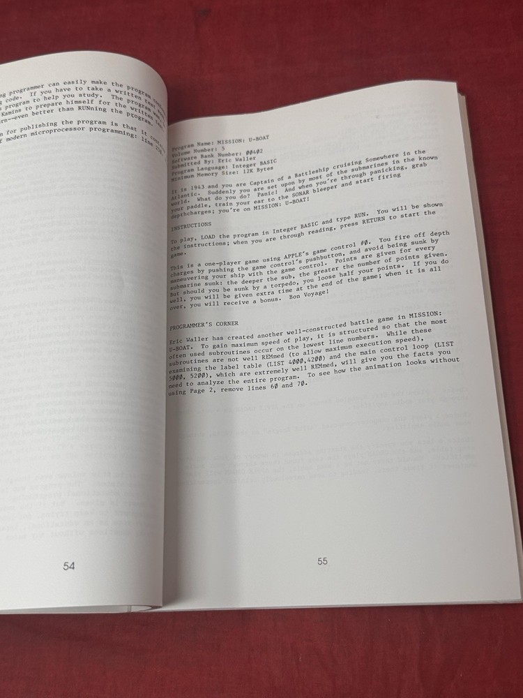 1978 Apple Software Bank Contributed Programs Vol 3-5 Bonus Issue Vintage Book