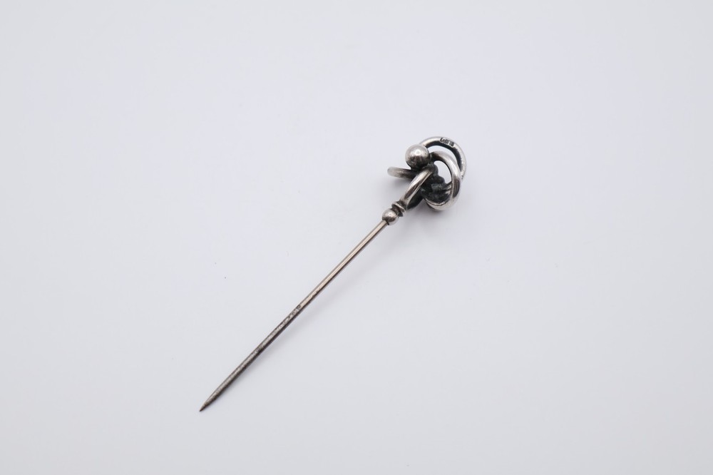 Antique Sterling Silver Mounted Hat Pin Hallmarked Chester