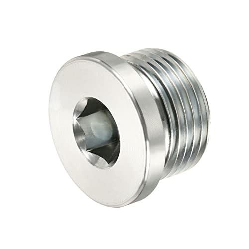 Internal Hex Head Pipe Fitting Plug, Male Thread 45# Steel Socket Plug M27*2 1