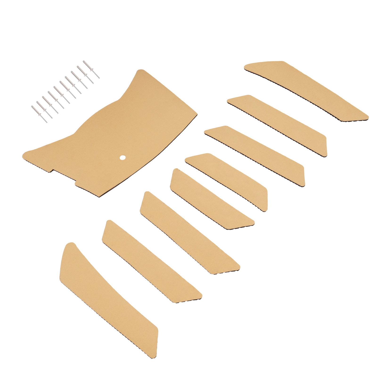 Black Plastic EVA Traction Mats Foot Pads For Yamaha VX VX1100 Cruiser 2005-2009