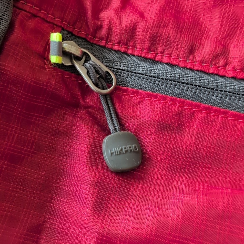 HIKPRO Red & Gray Durable Lightweight Packable Backpack Water Resistant