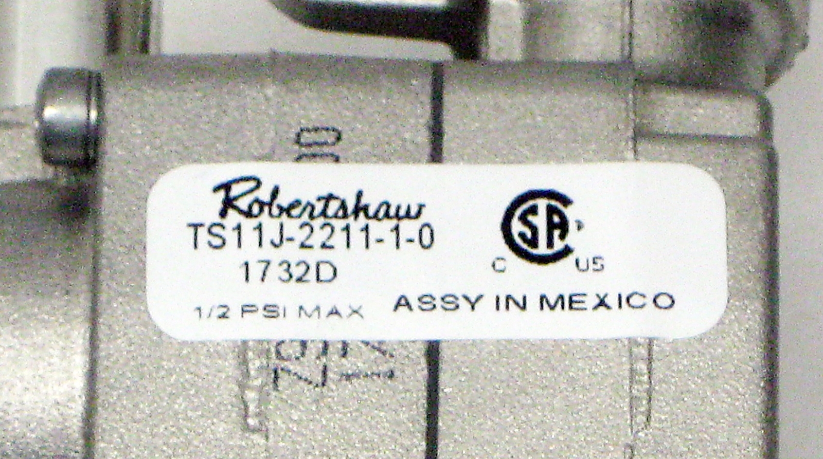 TS11J-2211-1-0 Robertshaw Oven Pilot Safety Valve (54-1069)