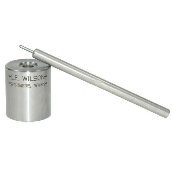 L.E. Wilson Decapping Punch for use with Decapping Base 30 Cal w/ Ground Pin NEW