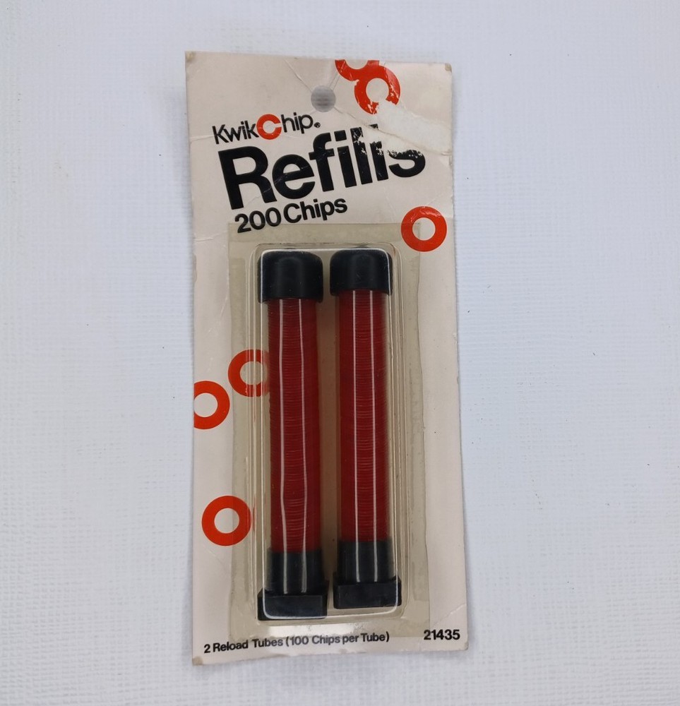 Kwik Chip Refills 200 Bingo Chips Red In Tubes