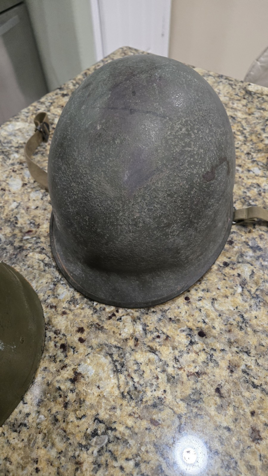 M1 helmet Pre 1944 Rear Seam HOT Stamp 1269c