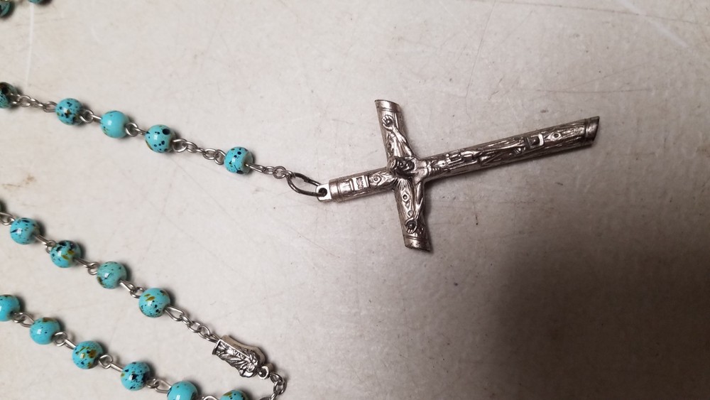 Blue Stone Rosary (C)