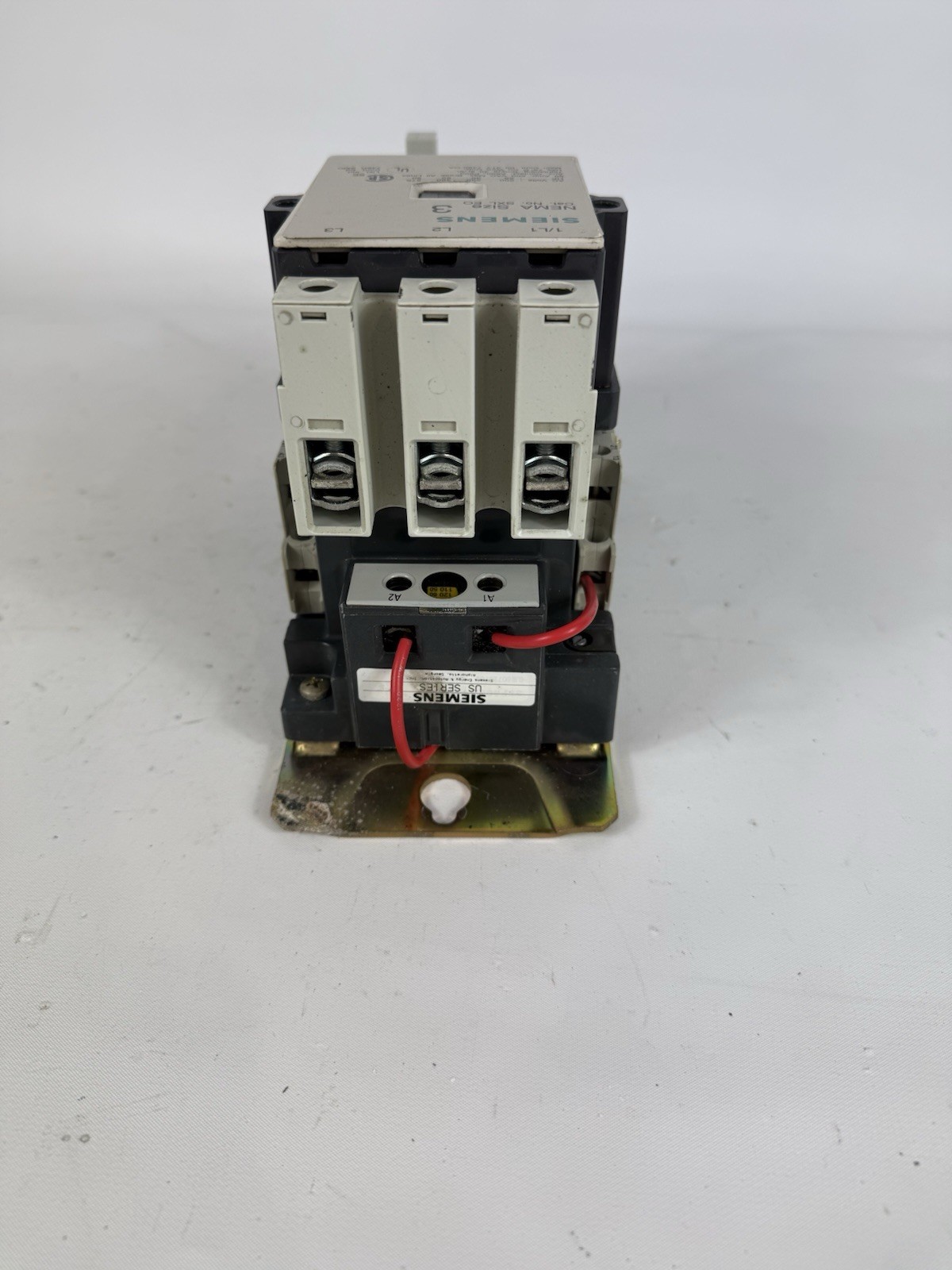 SIEMENS SXL-EO. SIZE 3, 480 VAC, 90A 600V, SA33A Relay, Contactor Motor Starter