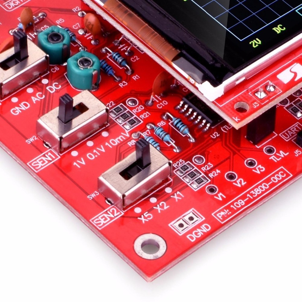 Assembled DSO138 2.4" TFT Digital Oscilloscope Kit DIY Module Education Kit