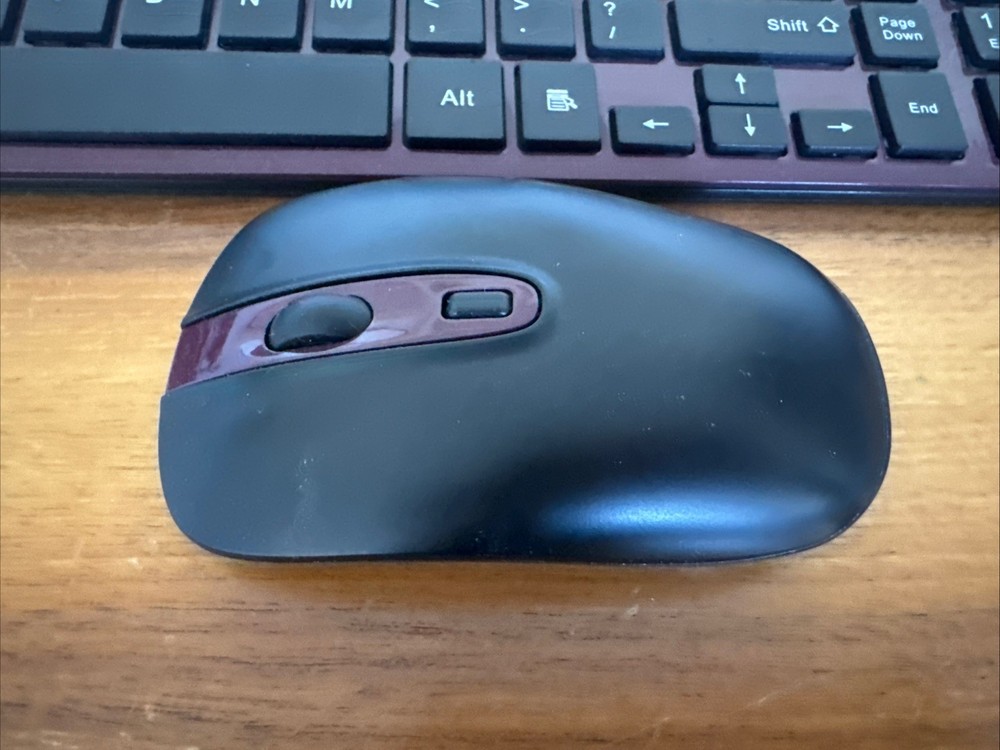 Cimetech KF10 Wireless Keyboard/Mouse COMBO - Plum/Maroon