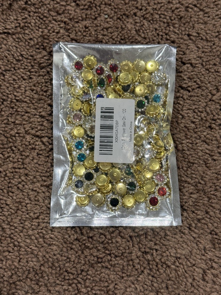 Metal Dome Studs Colored Gems Assorted Leathercraft Rivets Pack