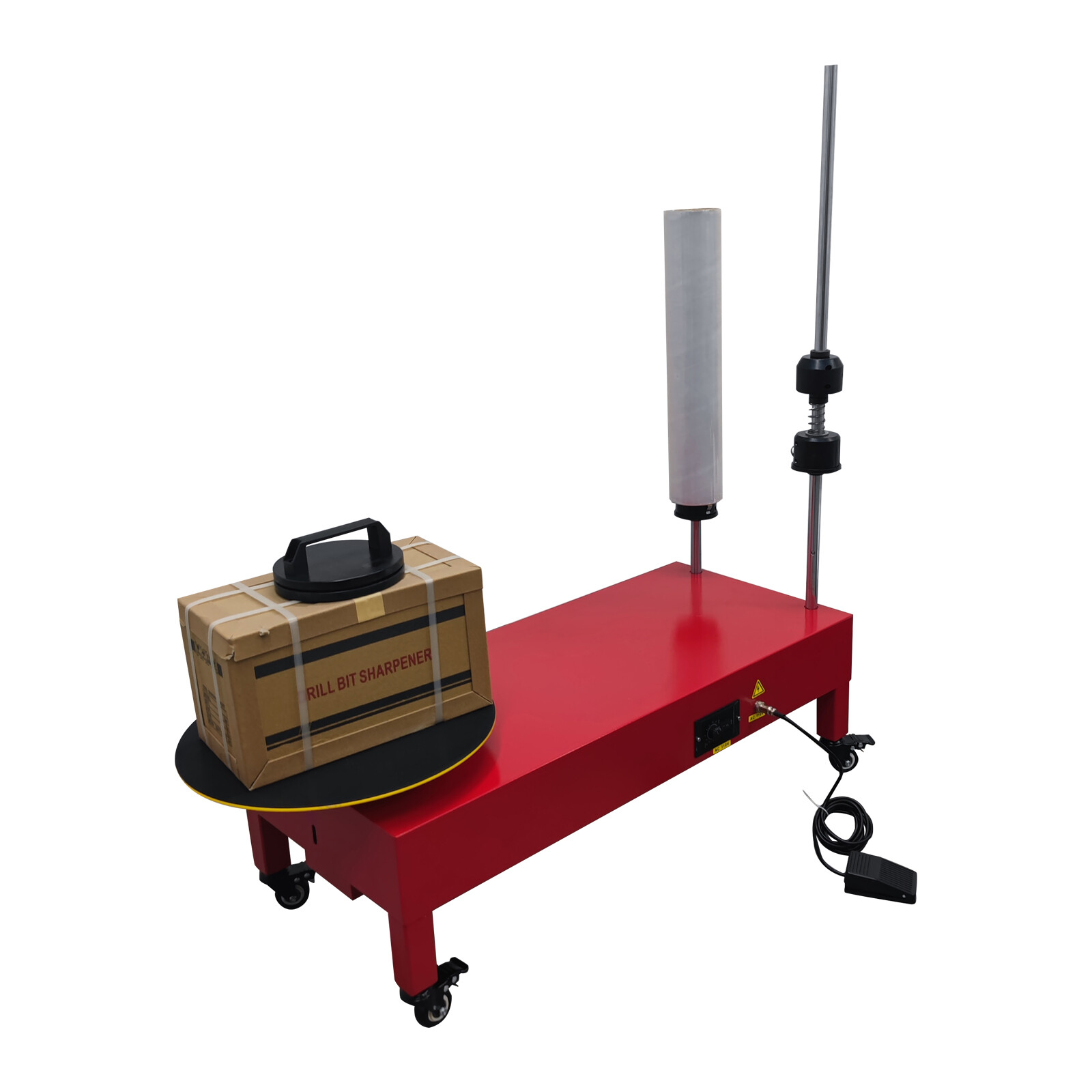 Open Box! 15.7" Electric Stretch Film Wrapping Machine Wrap-around Film Baler