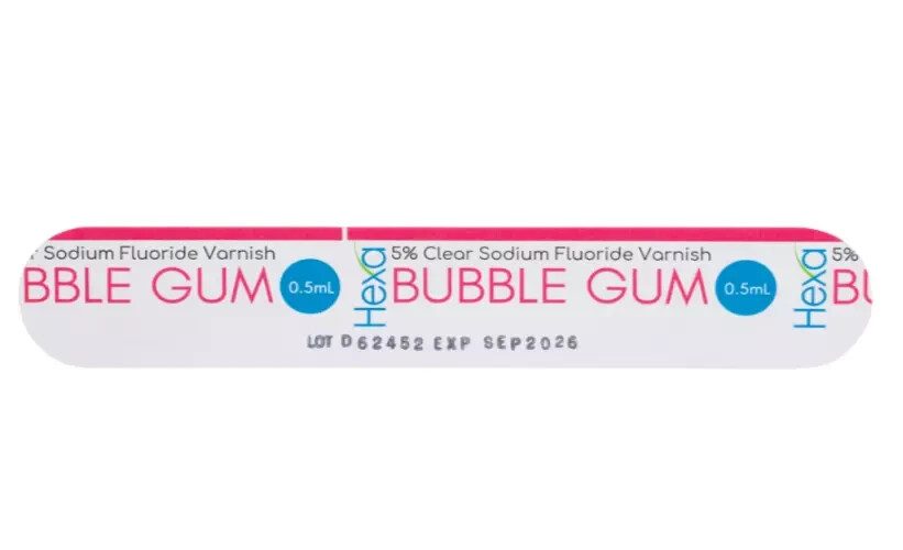 Hexa 5% Sodium Fluoride Clear Varnish W/ Xylitol - 0.4mL Unidose