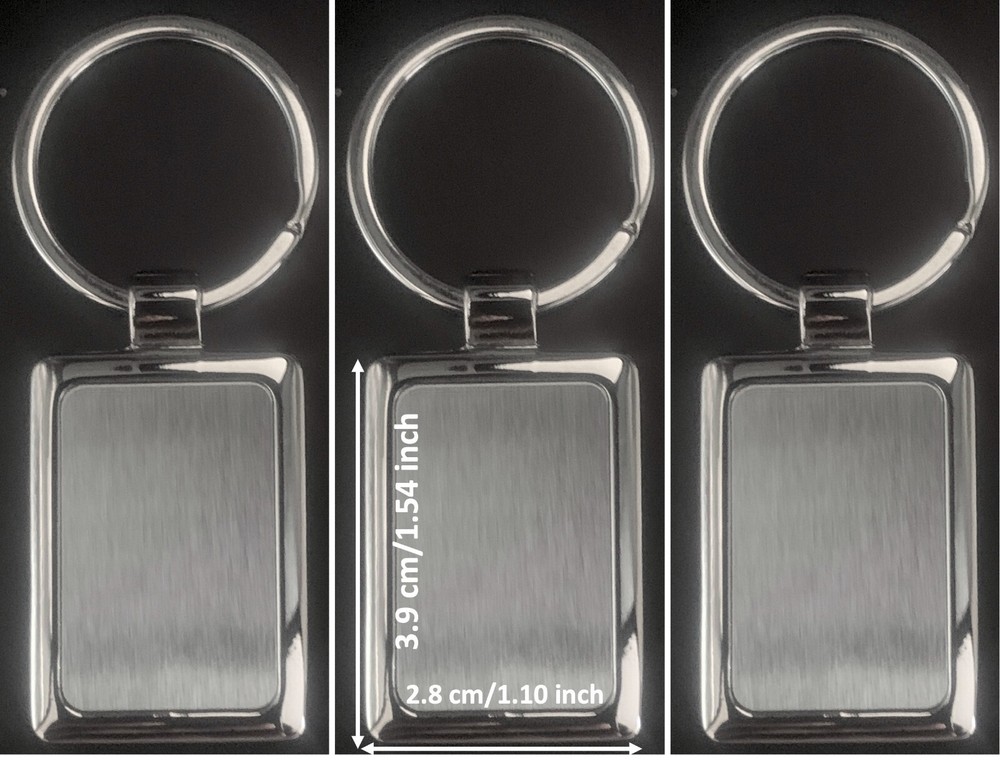 Customized Personalized 1-Sided Laser Engraved Key Chains Free Shipping USA