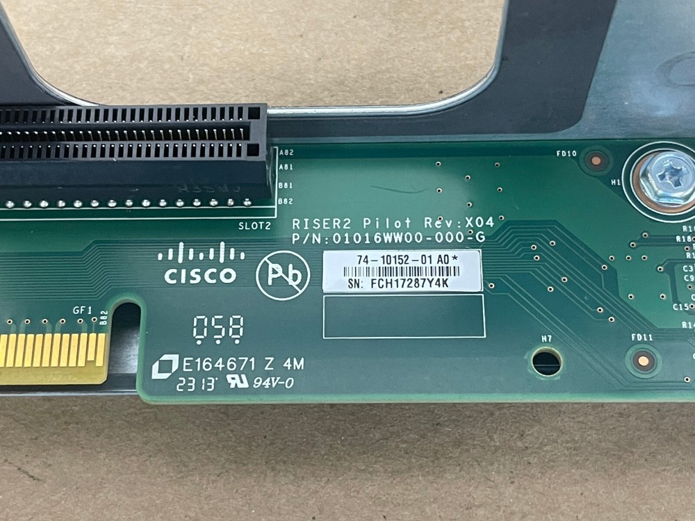 CISCO 74-10152-01 PCI-E Riser Card w/ Bracket and SD Card