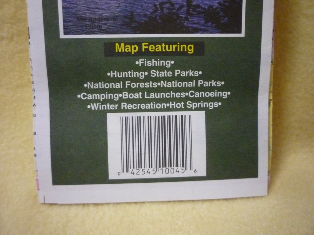 Vintage Oregon Outdoor Map, Copyright 1989