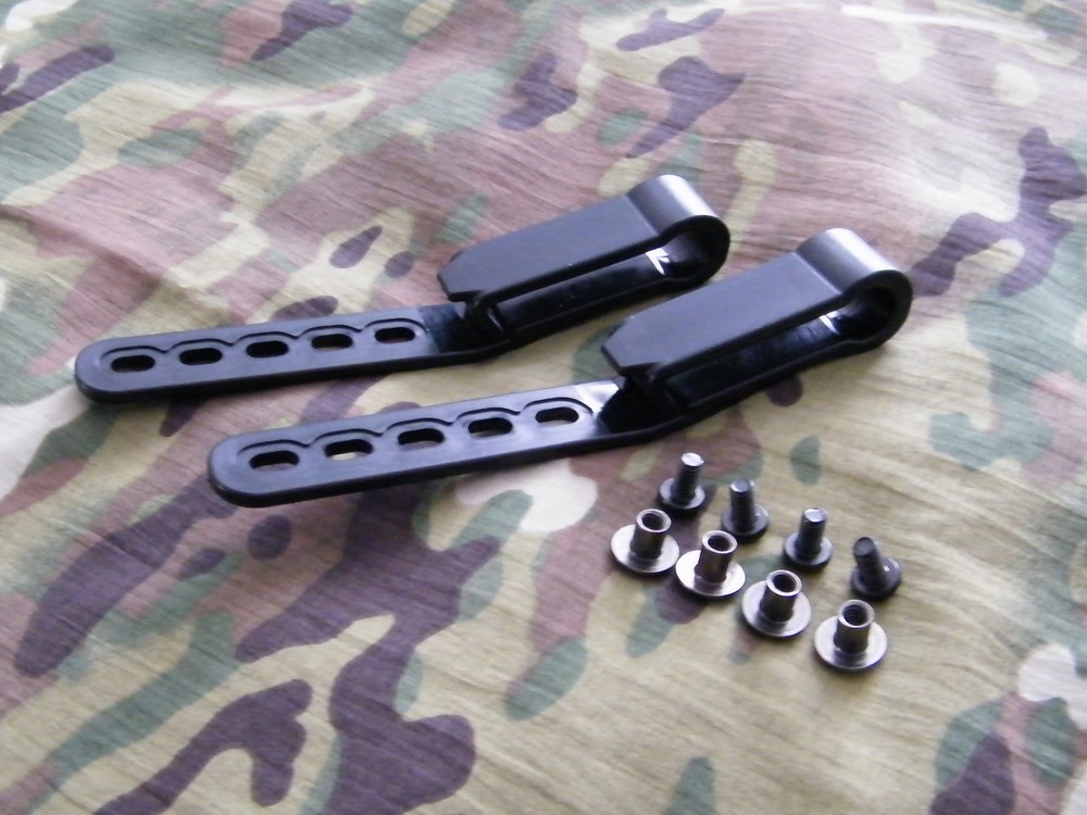 G-Code IWB Black Injection Molded Belt Clips 1.75"