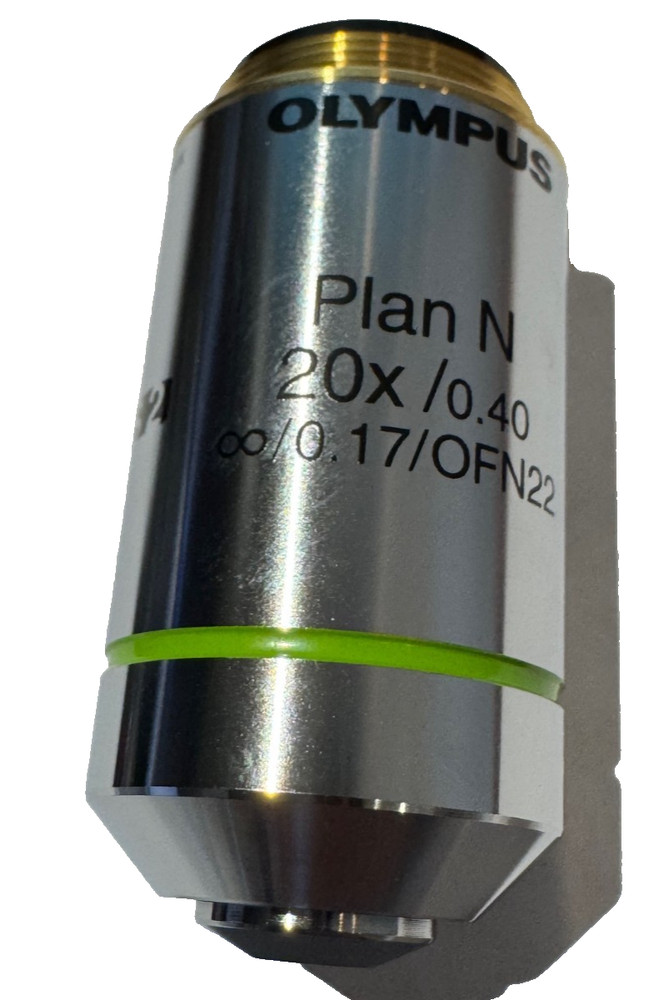 OLYMPUS PLN 20X /0.40, UIS 2, MICROSCOPE OBJECTIVE