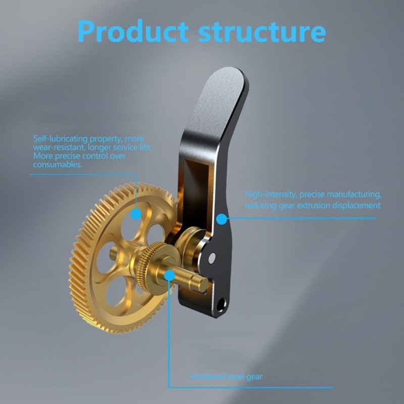 High Quality Metal Extruder Gear For 3D Printer Models Solid Construction For