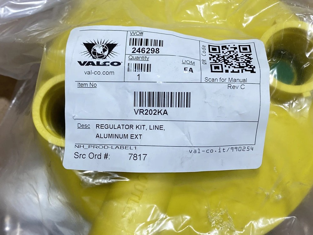 NEW VALCO VR-202KA REGULATOR KIT