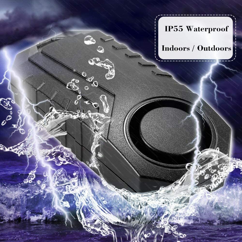 Keyless Alarm 7 Sensitivity Adjust Window Door Extra Security Vibration Trigger