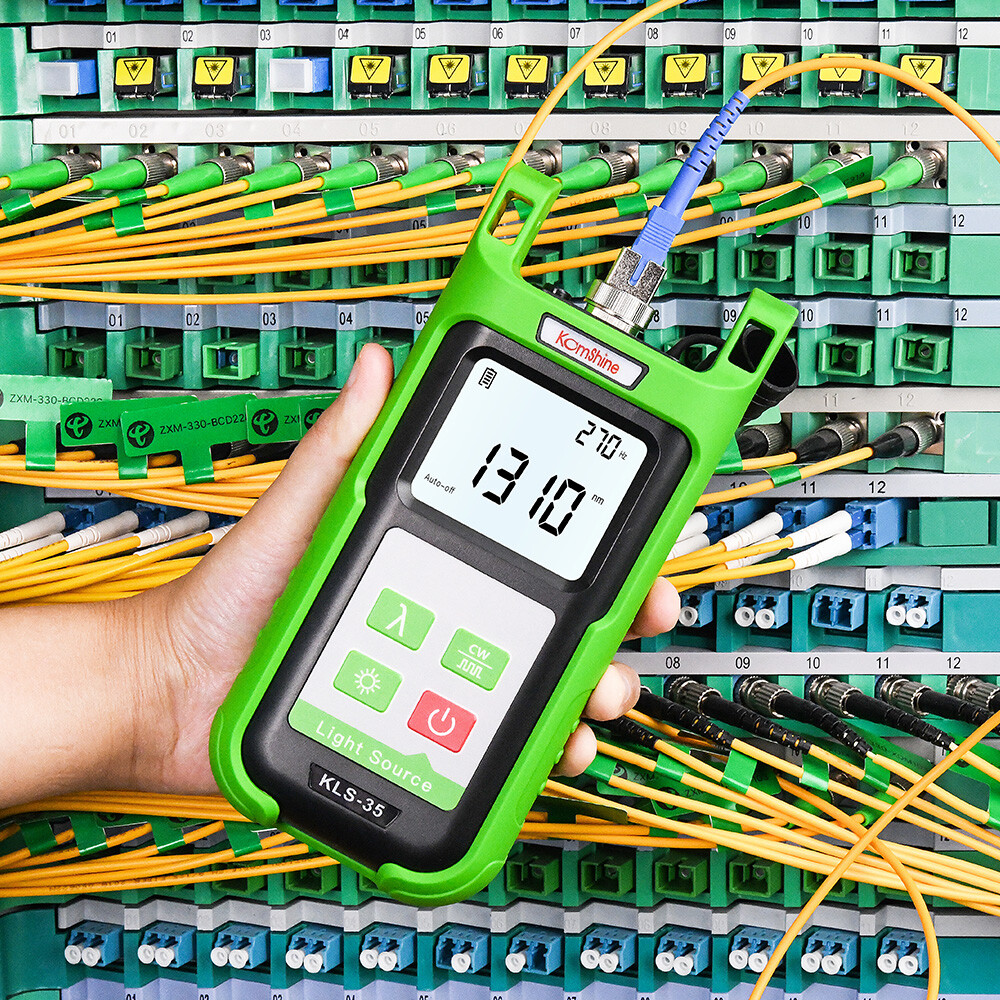 Fiber Optic Power Meter KPM-35 With 7 Wavelengths, FTTH SM Light Source Tester