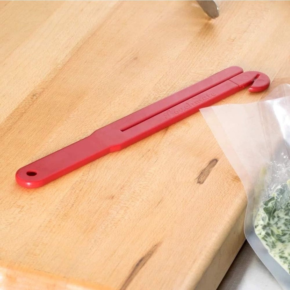 2 Pack Pouchmate Red Plastic Magnetic Food Pouch Cutter Squeezer 2 Pack