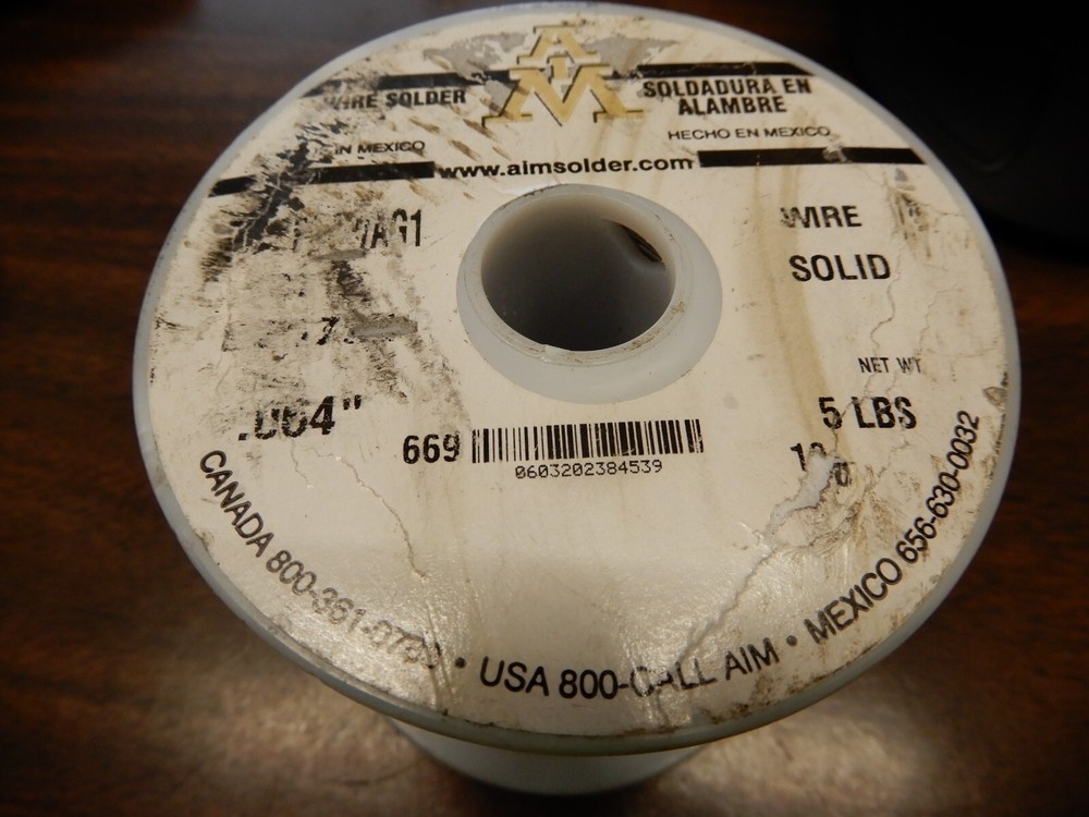 5 Lb.  AIM  Wire Solder .064" Diameter