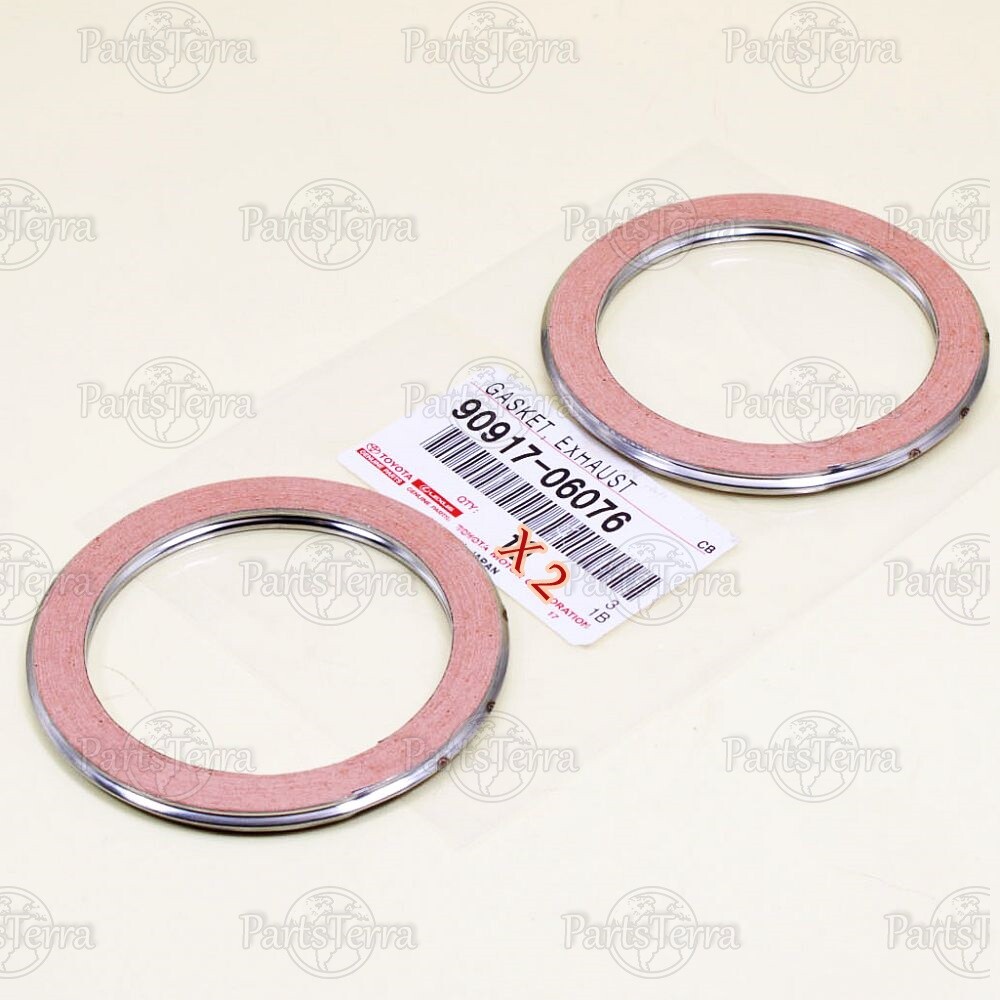 New Genuine OEM TOYOTA LEXUS Exhaust Pipe Connector Gaskets - 9091706076 - 2pc