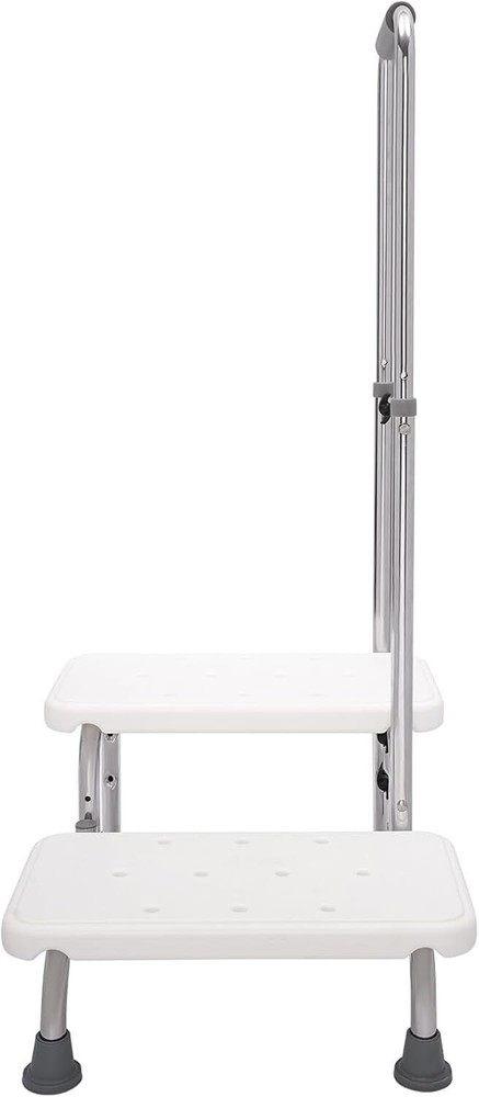 2 Step Stool with Handle for Elderly,Heavy Duty 2 Step Stool with Handrail