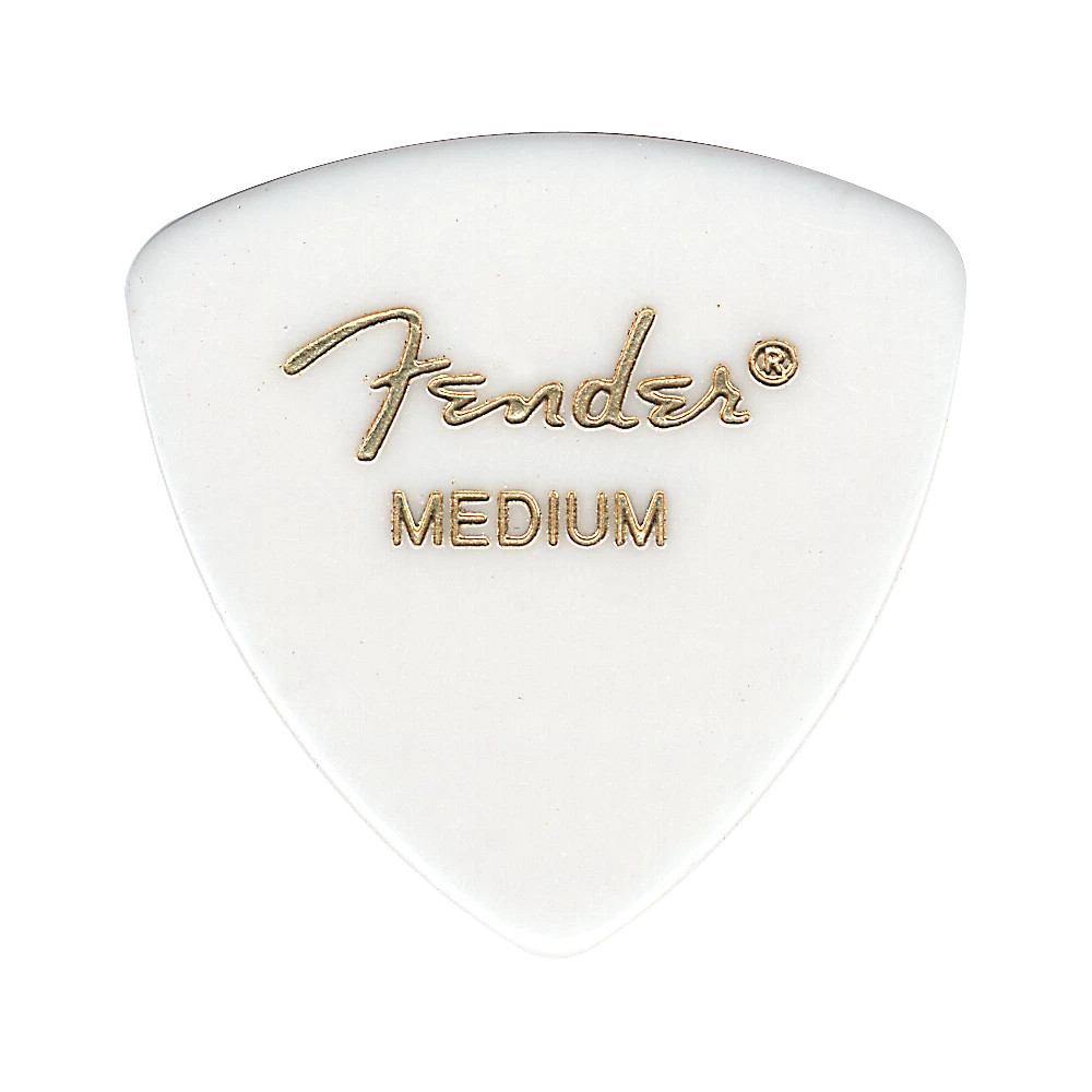 Fender 346 White Guitar Picks Medium 6 Dozen