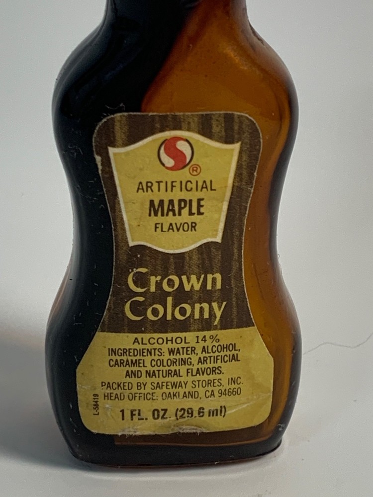 Vintage Crown Colony Maple Flavor 1oz EMPTY