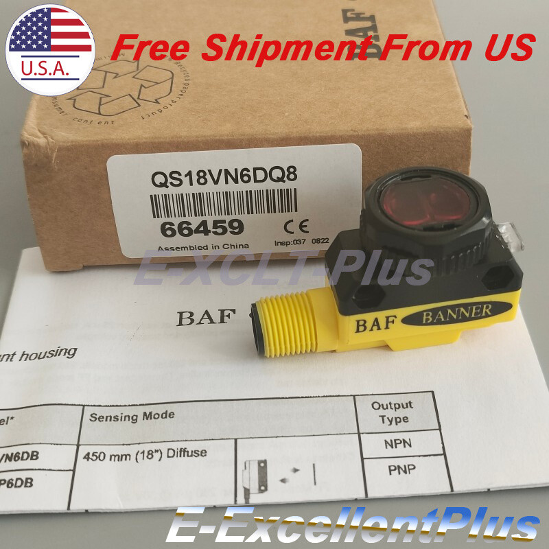 For Banner Engineering QS18VN6DQ8 Diffuse Reflection Photoelectric Sensor Switch