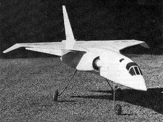 BAC TSR-2 Pusher RC 31" Wingspan RC Model Airplane Printed Plans &Templates