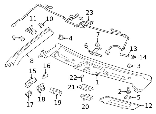 Genuine GM Communication Interface Module Microphone 84828871