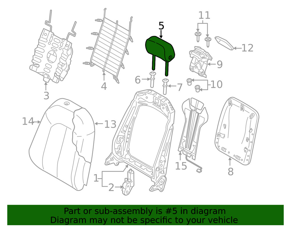 Genuine Audi Spring Assembly Hardware Kit 3Q0-898-955