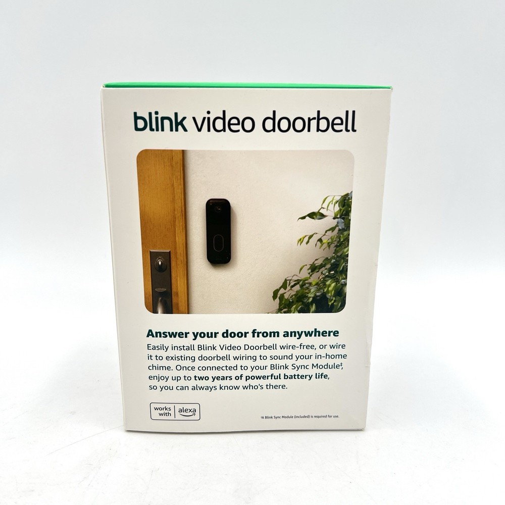 Blink Smart Video Doorbell Camera System Wireless Battery Operated W Sync Module