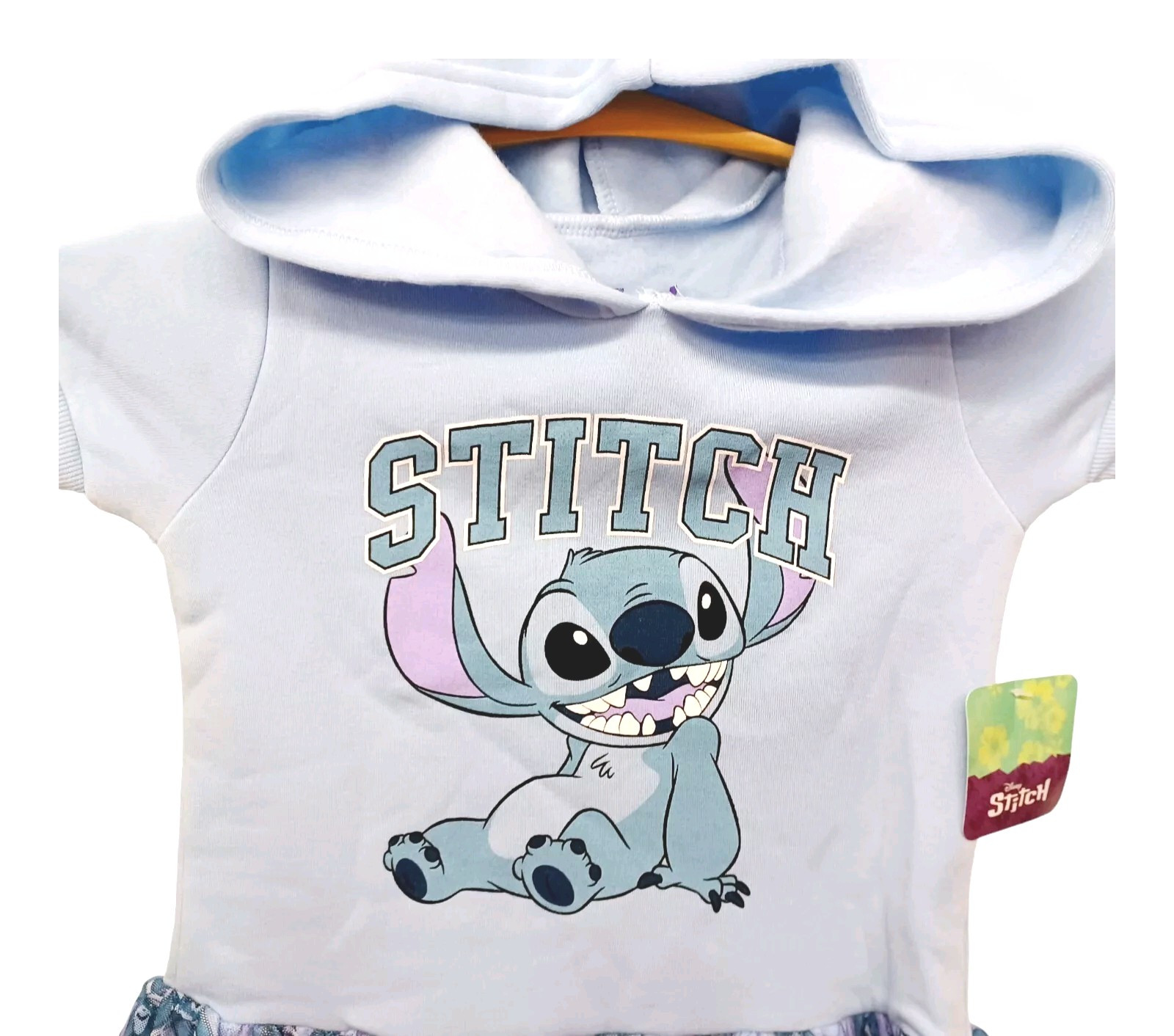 Disney STITCH Hooded w/Ears Costume Tutu Dress 4/5 Blue